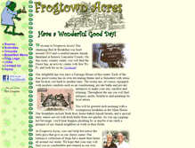 Tablet Screenshot of frogtownacres.com